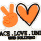 Stop Bullying Peace Love Unity Awareness Shoe Charm