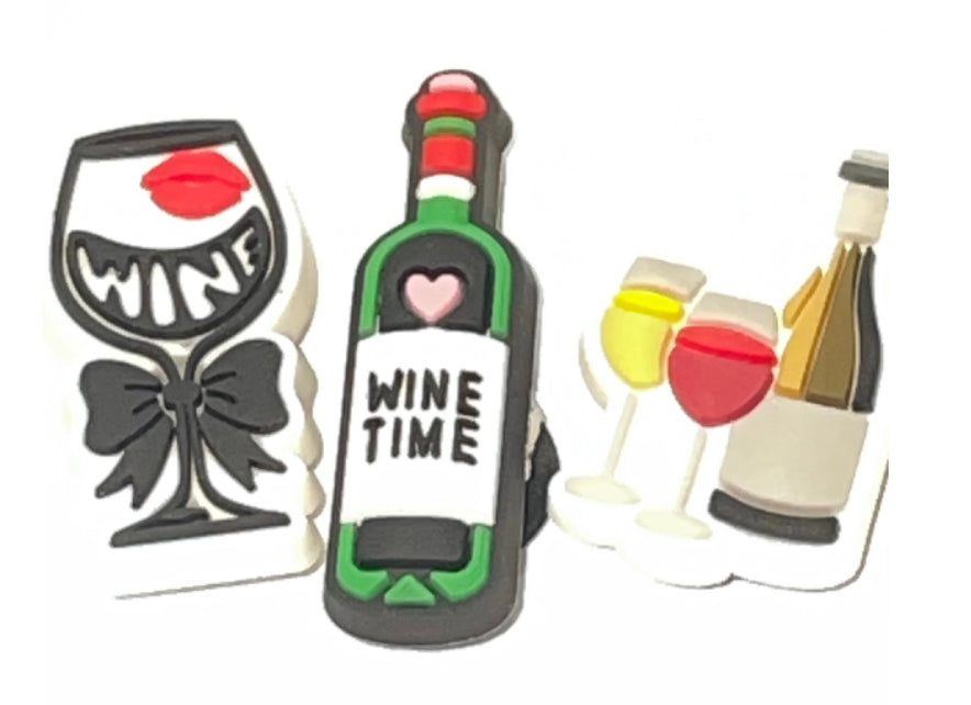 Wine Shoe Charm