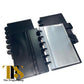 Black Leather Discbound Accessory Organizer