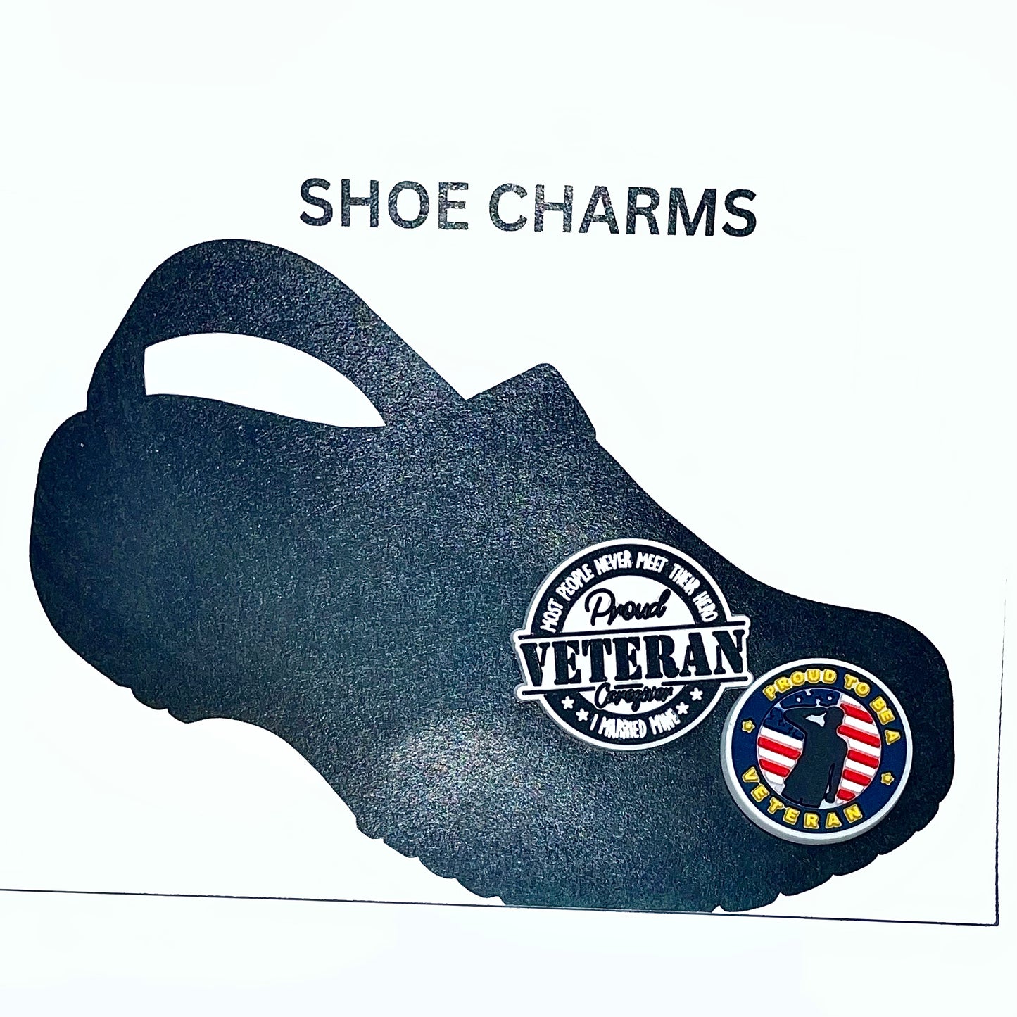 Veteran Service Shoe Charms