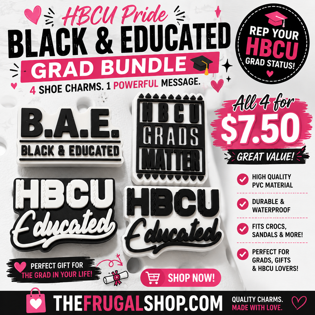 Black & Educated Grad Matters Bundle - 4 Piece Set