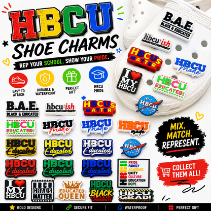 HBCU Shoe Charm | HBCU Phrases - HBCU Pride