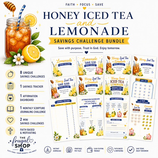 Honey Iced Tea and Lemonade Faith Based Savings Challenge Bundle
