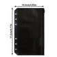 A6 Black Checkered Transparent Planner with Black Zippered Pouches