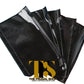 A6 Black Checkered Transparent Planner with Black Zippered Pouches