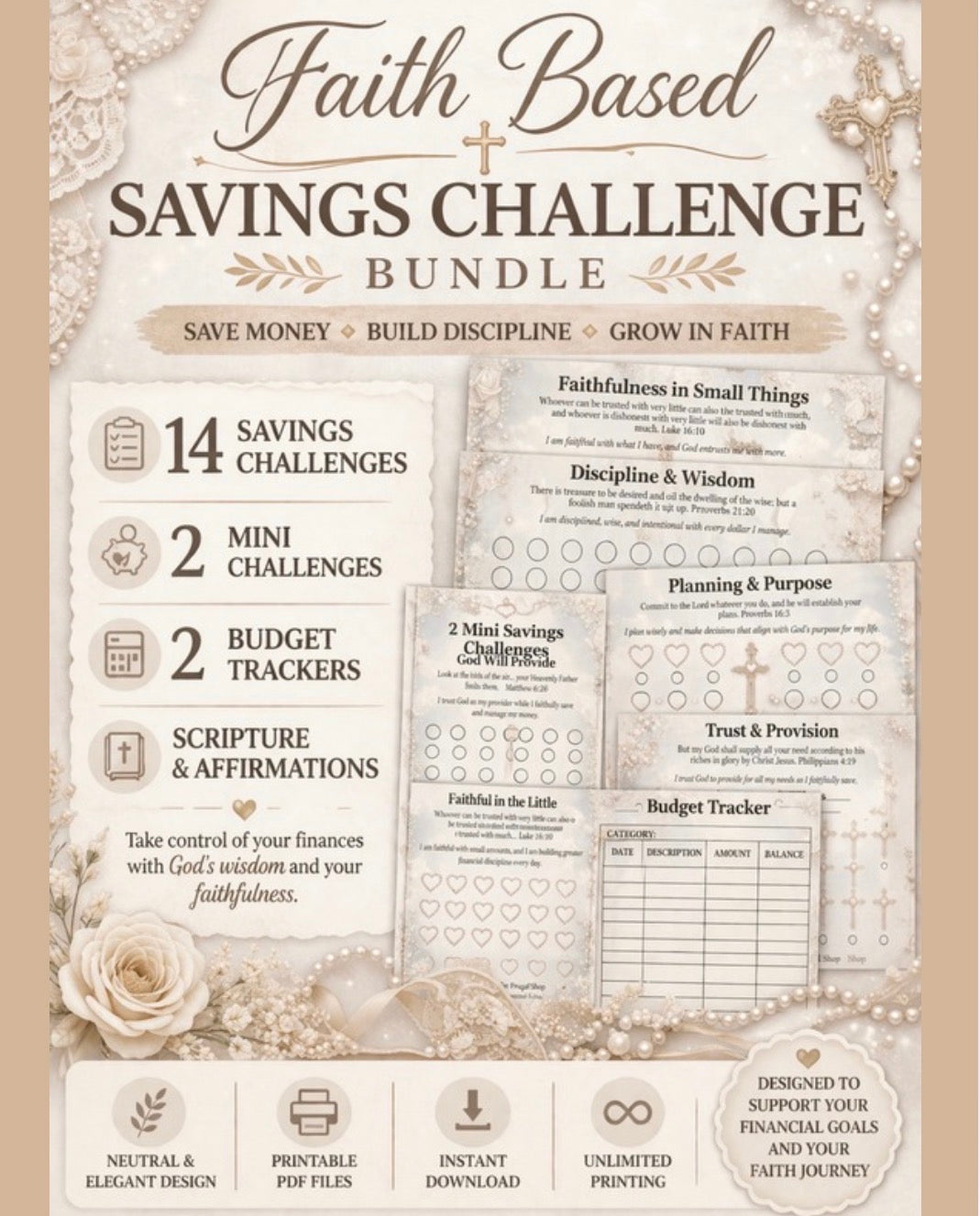 Faith-Based Savings Challenge Printable Bundle