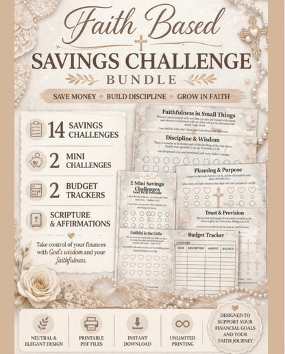 Faith-Based Savings Challenge Printable Bundle