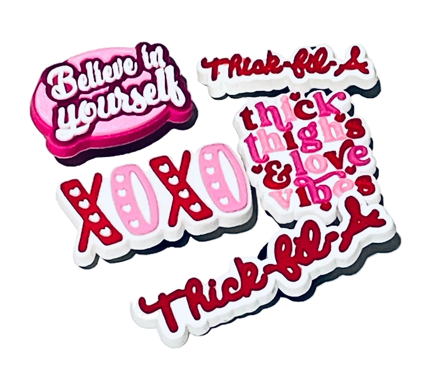 Set of motivational stickers with phrases on a white background