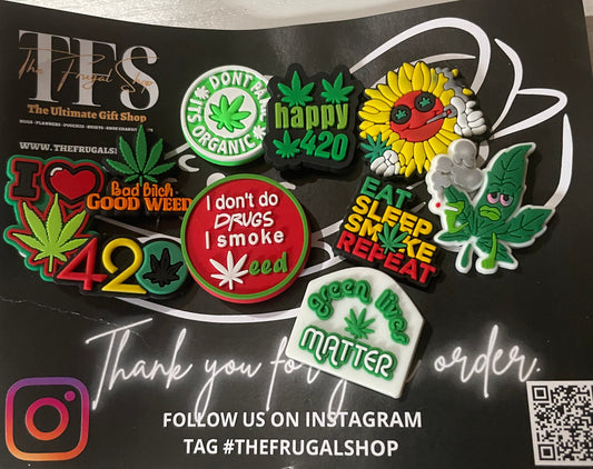 Set of colorful patches on a black card with text and QR code.
