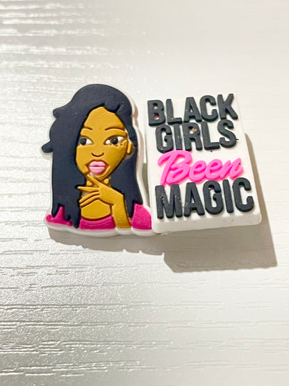 Black Girls Been Magic Shoe Charms