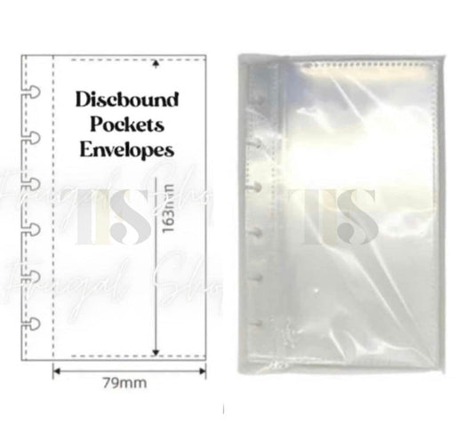 20 Discbound Transparent Pockets for our Discbound Systems (Black Smooth Cover & Croco Textured Style)