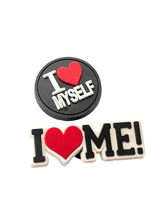 Love Yourself Shoe Charms