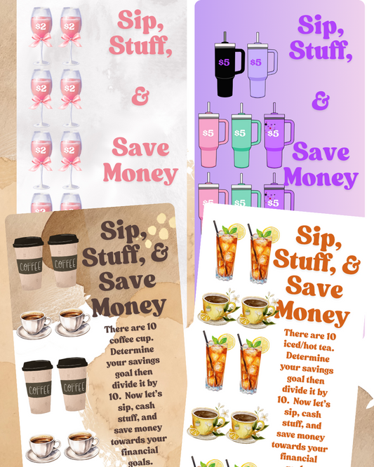 Sip Stuff and Save Savings Challenge