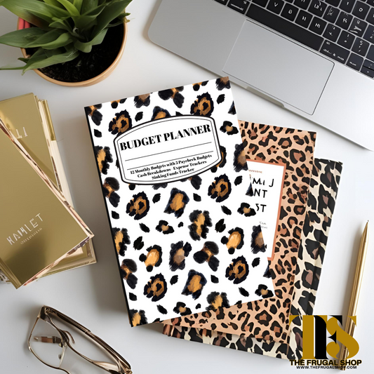 12-Month Animal Print Budget Planner | Personal Finance Organizer