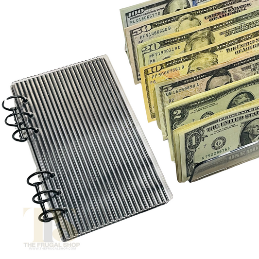 Acrylic Fluted Cash Envelope System with Printable Savings Challenge Bundle