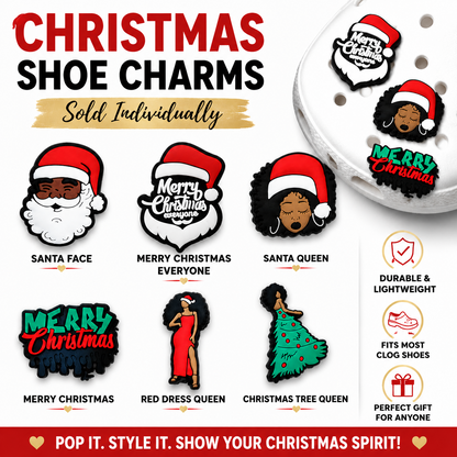 Merry Christmas Tree Dress Shoe Charm
