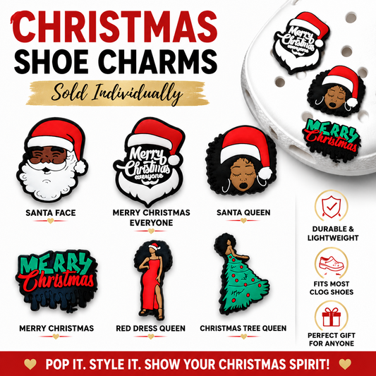 Merry Christmas Tree Dress Shoe Charm
