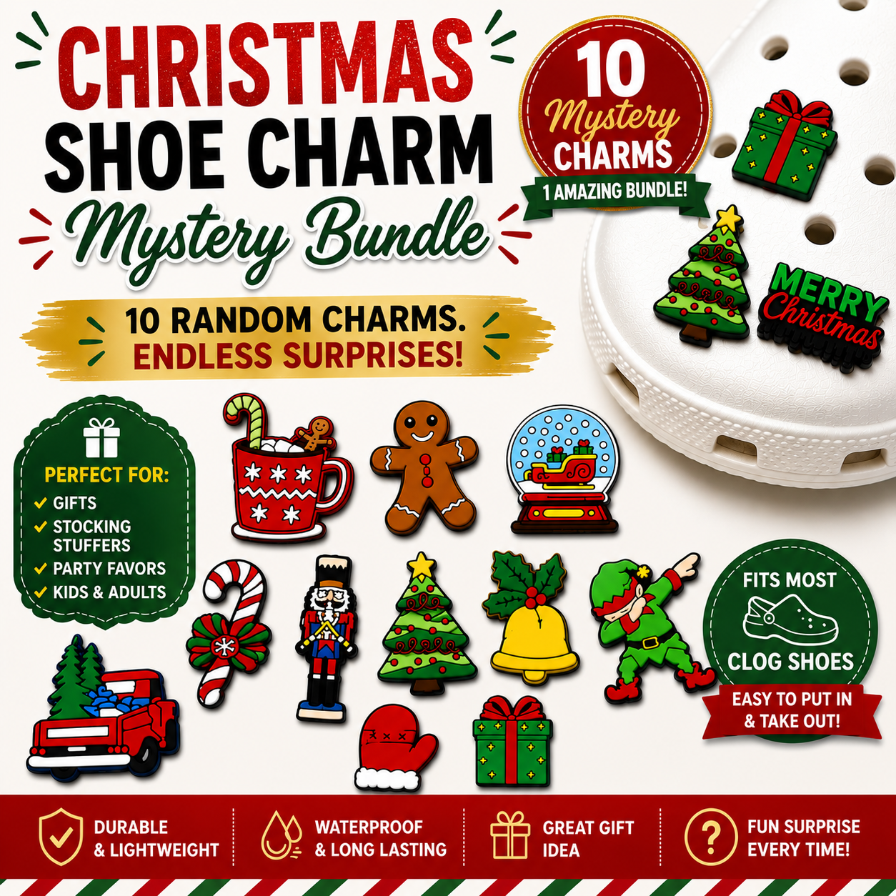 Christmas in July Shoe Charm Bundle