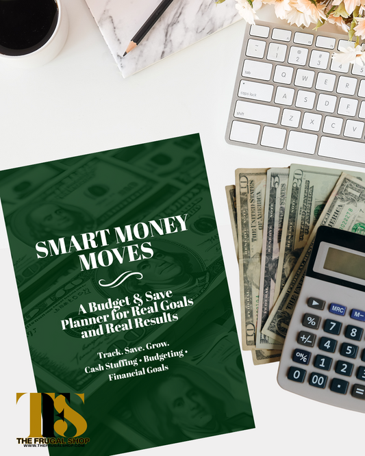 Smart Money Moves Budget Planner – Undated Financial Planner for Real Results (Pink or Green Cover) Track. Save. Grow. Cash Stuffing • Budgeting • Financial Goals