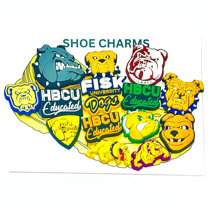 HBCU Dog Mascot Shoe Charms