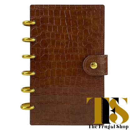 Cash Envelopes System | Organizer | Croco Textured & Smooth Discbound