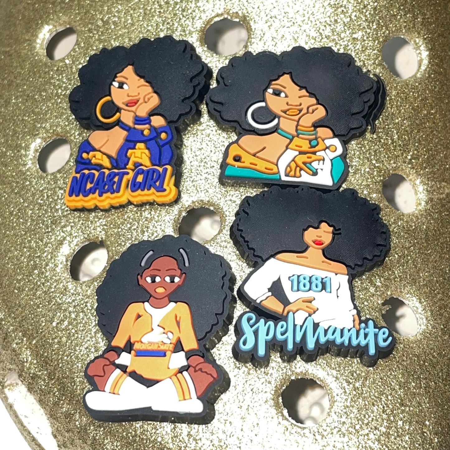 HBCU Shoe Charm - FAMU, Morgan State, NC A&T, Spelman