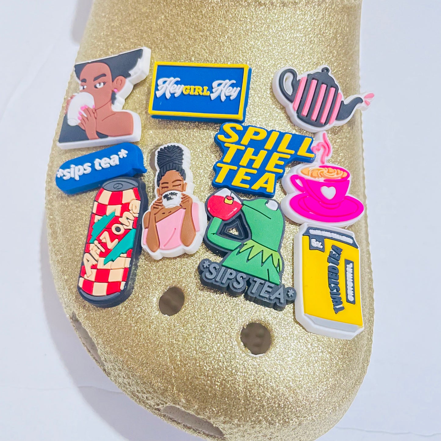 Tea Lovers Beverage Shoe Charms