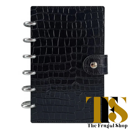 Cash Envelopes System | Organizer | Croco Textured & Smooth Discbound