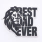 Father Dad Black King Shoe Charm