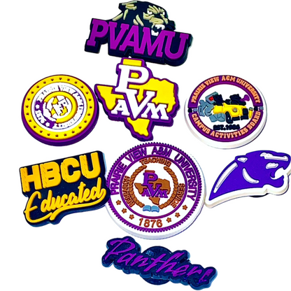 HBCU Shoe Charms - Prairie View A&M University PVAMU