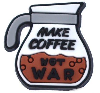 Coffee Adulting is Hard Shoe Charm