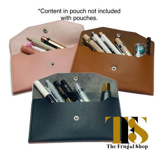 Vegan Leather Pen Pouches