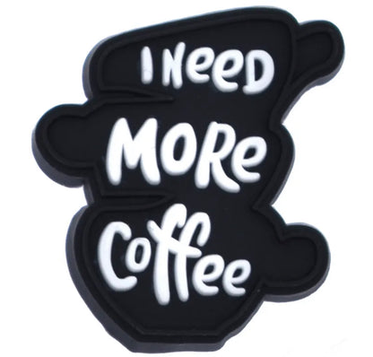 Coffee Adulting is Hard Shoe Charm