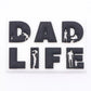 Father Dad Black King Shoe Charm