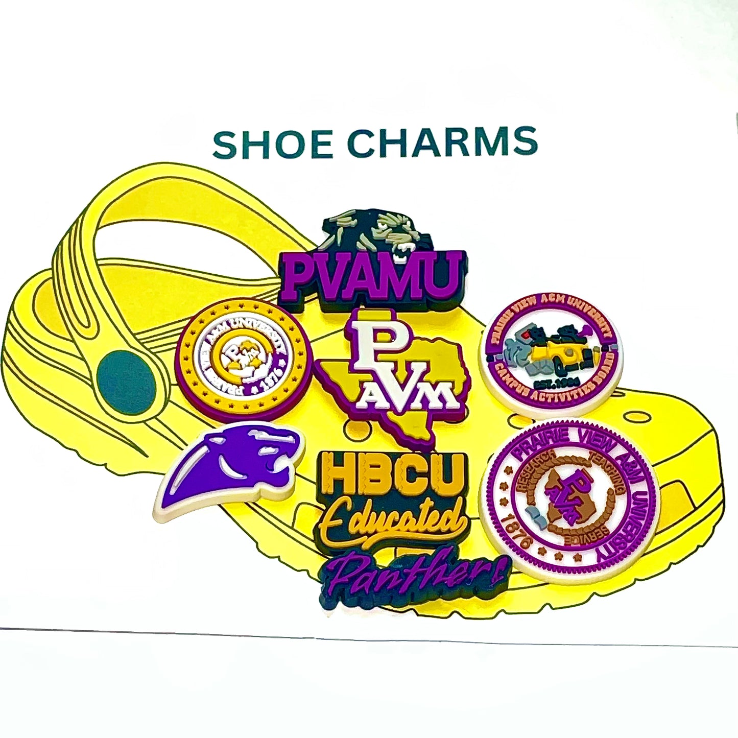 HBCU Prairie View A&M University Shoe Charms
