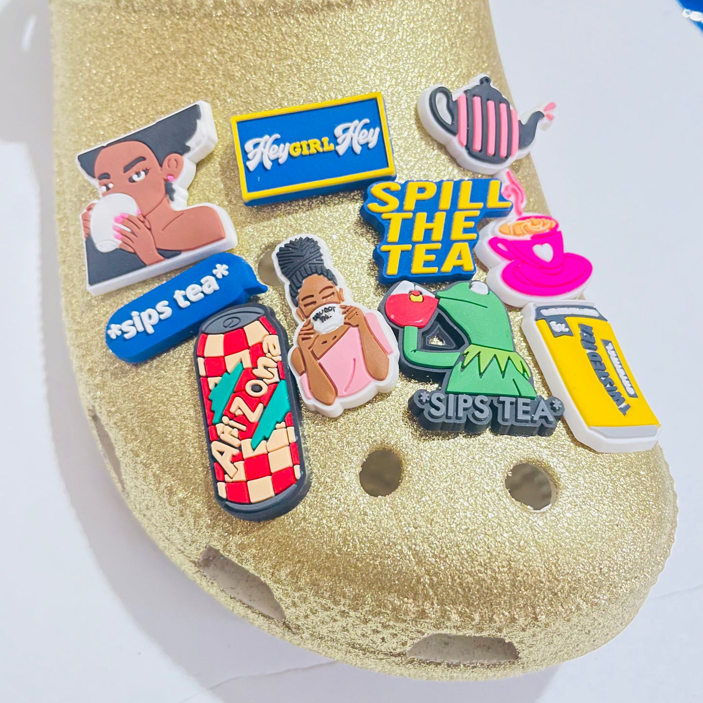 Tea Lovers Beverage Shoe Charms