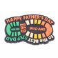 Father Dad Black King Shoe Charm