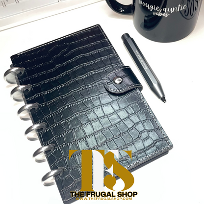 Cash Envelopes System | Organizer | Croco Textured & Smooth Discbound