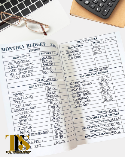 Smart Money Moves Budget Planner – Undated Financial Planner for Real Results (Pink or Green Cover) Track. Save. Grow. Cash Stuffing • Budgeting • Financial Goals