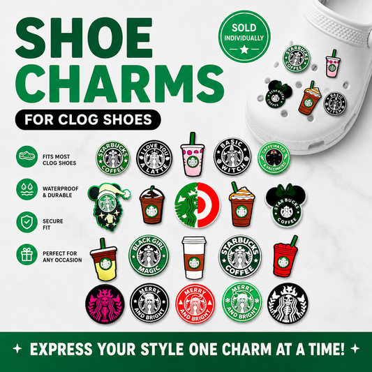 Coffee Shoe Charm