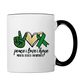 Peace Love Hope Mental Health Awareness Coffee Mug - white/black