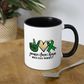 Peace Love Hope Mental Health Awareness Coffee Mug - white/black