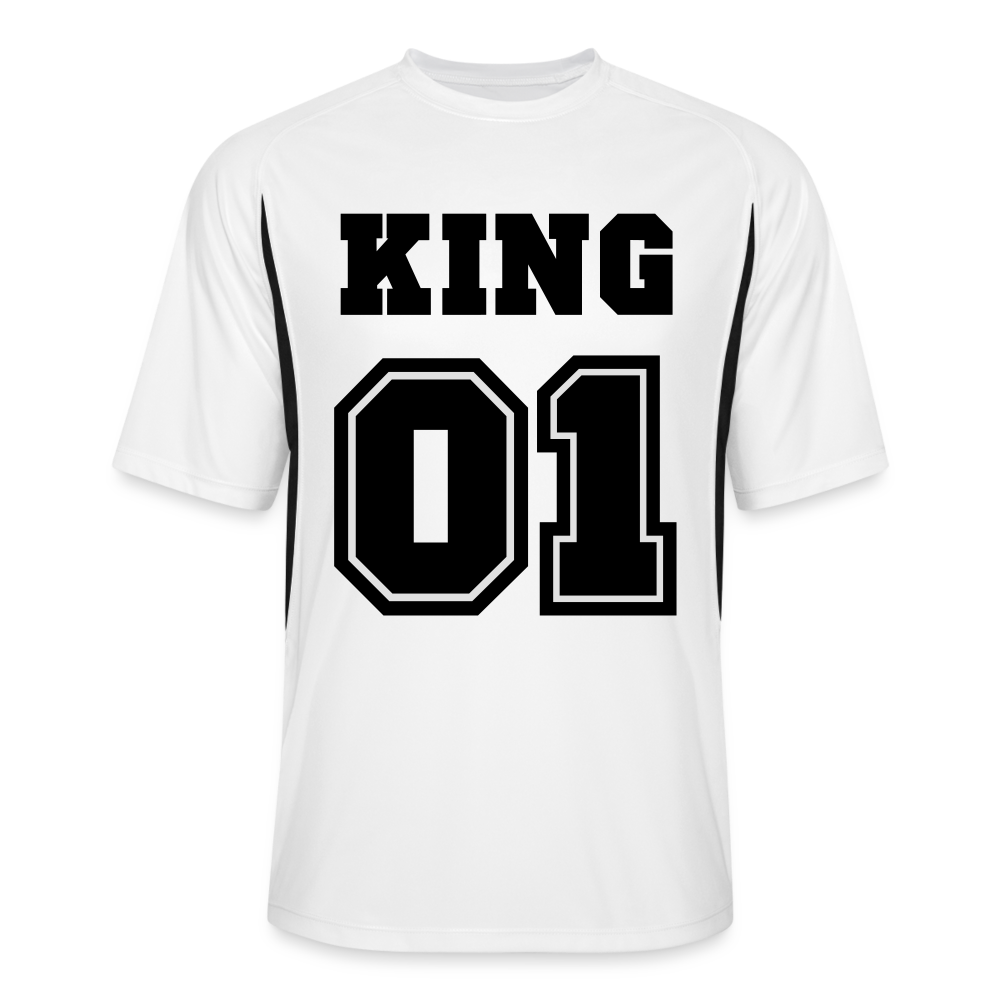 King Men’s Cooling Performance Color Blocked Jersey - white/black