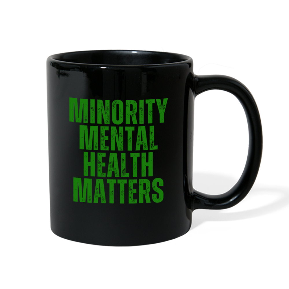 Minority Mental Health Matters Black Mug - black