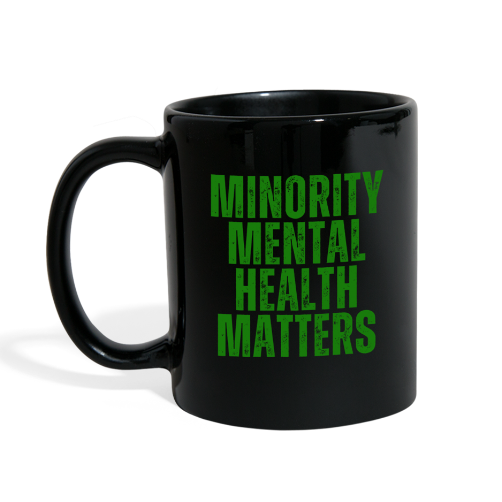 Minority Mental Health Matters Black Mug - black