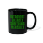 Introvert Silently Suffering Mentally Black Mug - black