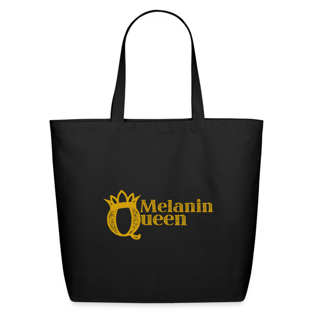 Melanin Queen Eco-Friendly Cotton Tote - black