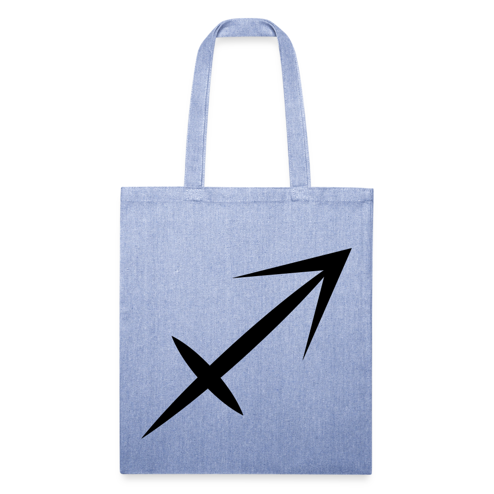 Zodiac Sagittarius Recycled Tote Bag - light Denim
