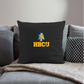 HBCU Made NC A&T University Throw Pillow Cover 18” x 18” - black