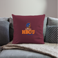 HBCU Made Virginia State University Throw Pillow Cover 18” x 18” - burgundy